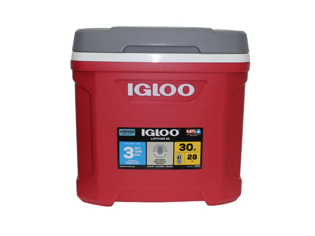 Nevera Plastica Portatil Latitude 28 Litros 30Qt Rojo Igloo