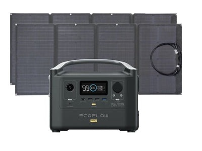 Generador Solar Portátil Ecoflow River Pro 720 Wh + dos Paneles Solares 110w Ecoflow