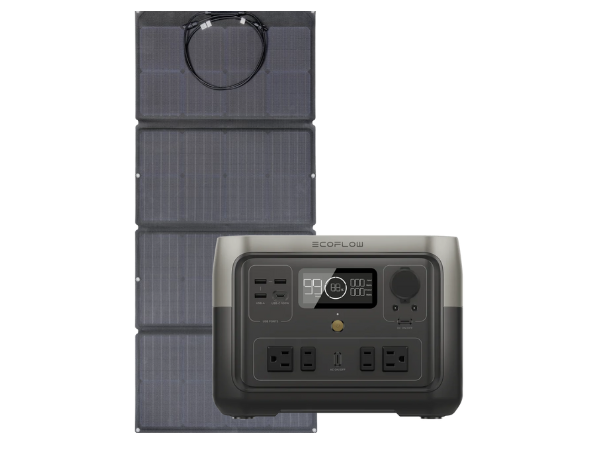 Generador Solar Portátil Ecoflow RIVER 2 MAX 512 Wh + Panel Solar 110w