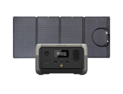 Generador Solar Portátil Ecoflow RIVER 2 256 Wh + Panel Solar 110w