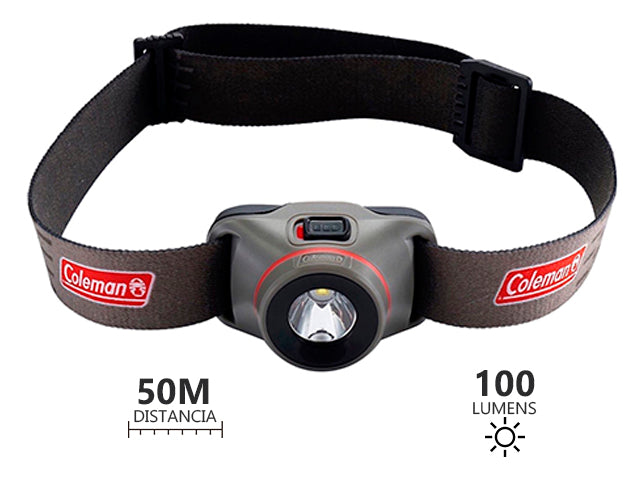 Linterna Frontal Led Coleman De 100 Lúmenes Con Batteryguard