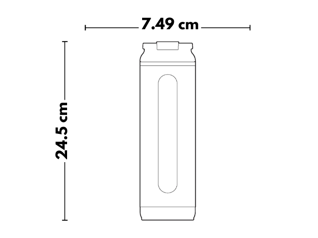 Termo Vaso Flip N Sip 20 Onzas 591 ml Carbonita Acero Inox