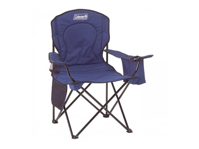 Silla Camping Plegable Cooler Quad Azul Coleman