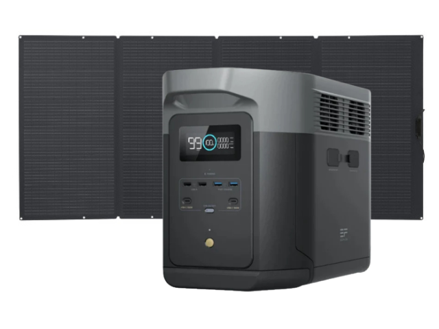 EcoFlow DELTA 2 MAX Kit Solar Portátil 2048Wh + Panel Solar 400w